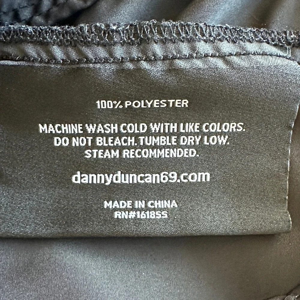 Danny Duncan Black White Windbreaker Hoodie Red Lined Hood Streetwear Size M